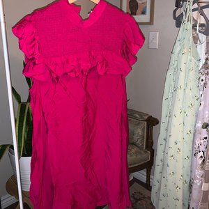 Modest Bright Magenta Dress